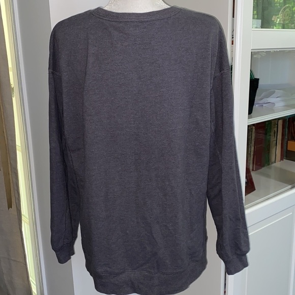 Wildfox EASY DOES IT Rainbow Crew Neck Top Shirt Cozy Soft Lounge Bohemian - Picture 6 of 14